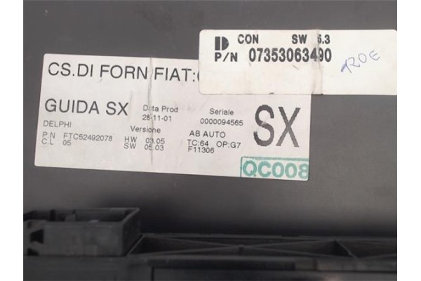 Recambio de mandos climatizador para alfa romeo 147 (190) referencia OEM IAM 7353063490 0000094565 