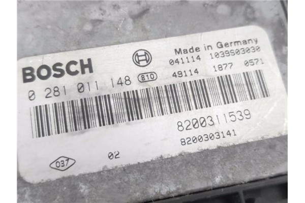 Recambio de centralita para renault master ii fase 2 furgón 1.9 l1h1 caja cerrada 3.3 to referencia OEM IAM 8200311539 281011148