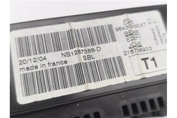 Recambio de mandos climatizador para peugeot 206 cc cabrio-coupé 1.6 cc referencia OEM IAM 96430550XT  