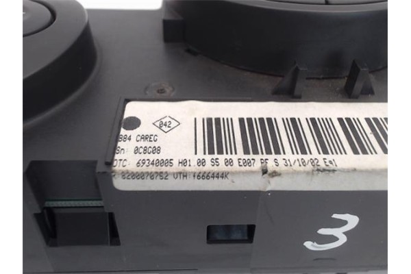 Recambio de mandos climatizador para renault megane ii berlina 3p referencia OEM IAM 8200070752 69340005 