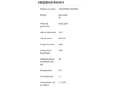 seat ibiza (6k1) del año 2001