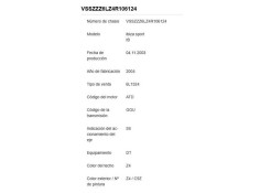 seat ibiza (6l1) del año 2003