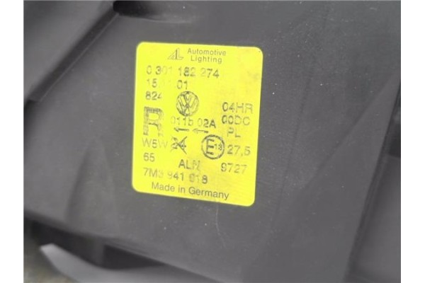 Recambio de faro xenon derecho para seat alhambra (7v9) 1.9 reference referencia OEM IAM 7M4941018 7M3907391 