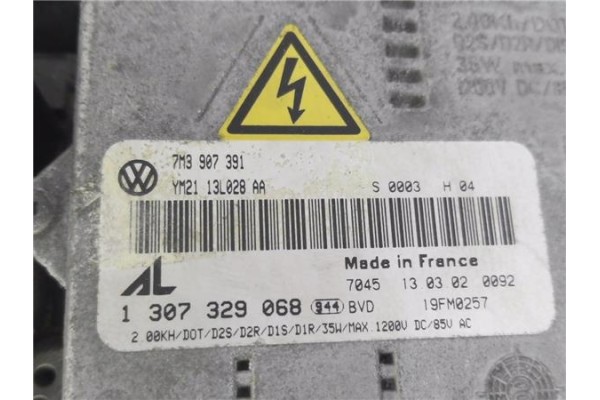 Recambio de faro xenon derecho para seat alhambra (7v9) 1.9 reference referencia OEM IAM 7M4941018 7M3907391 