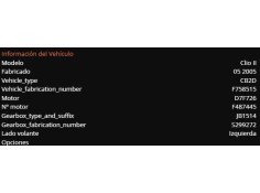 renault clio ii fase ii (b/cb0) del año 2005