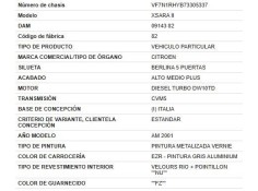 citroen xsara berlina del año 2002