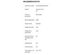 audi a4 berlina (8e) del año 2005