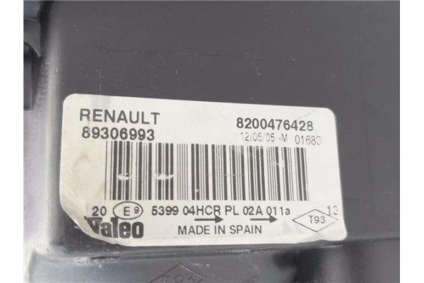 Recambio de faro delantero izquierdo para renault megane ii (bm0/1_, cm0/1_) 1.4 16v (bm0b, cm0b) referencia OEM IAM 8200476428 