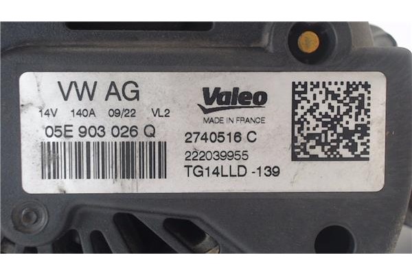 Recambio de alternador para seat ibiza (kj1) 1.0 fr referencia OEM IAM 2740516C TG14LLD139 
