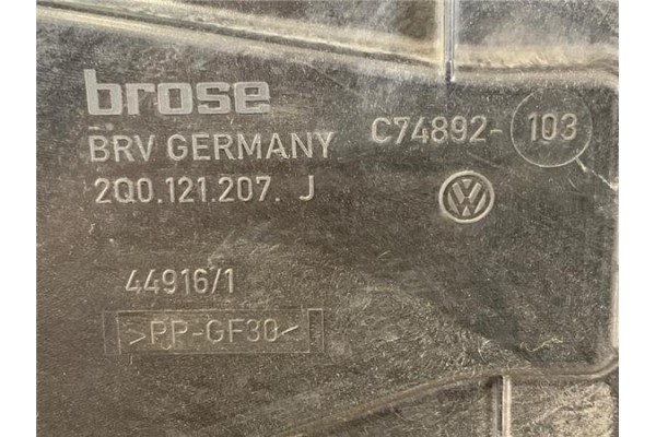 Recambio de electroventilador para seat ibiza (kj1) 1.0 fr referencia OEM IAM 2Q0121207J C74892 