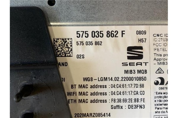 Recambio de guantera salpicadero para seat ibiza (kj1) 1.0 fr referencia OEM IAM 6F1857103N 575035862F 