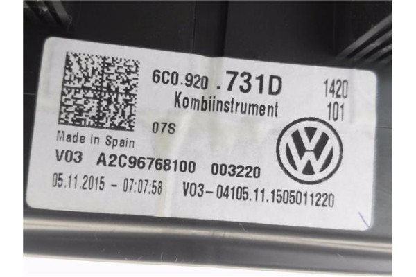 Recambio de cuadro completo para volkswagen polo v (6c1) 1.4 advance bmt referencia OEM IAM 6C0920731D  