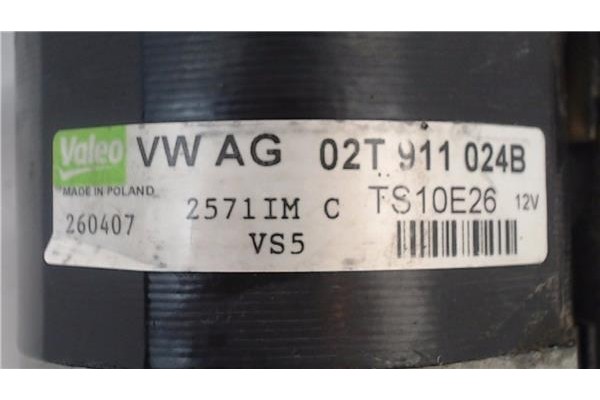 Recambio de motor arranque para volkswagen polo iv (9n3) 1.4 advance referencia OEM IAM 02T911024B  