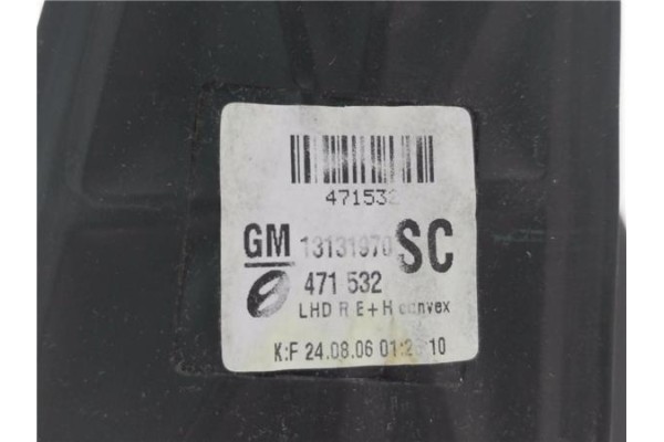 Recambio de retrovisor electrico derecho para opel zafira b 1.9 enjoy referencia OEM IAM 13131970 4,72E+05 