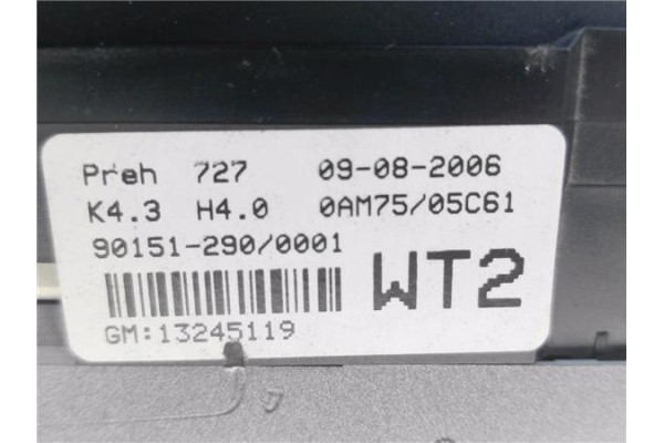 Recambio de mandos calefaccion / a.a. para opel zafira b 1.9 enjoy referencia OEM IAM 13245119 9,01513E+11 