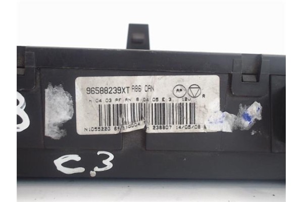 Recambio de mandos climatizador para citroen c3 referencia OEM IAM 96588239XT  