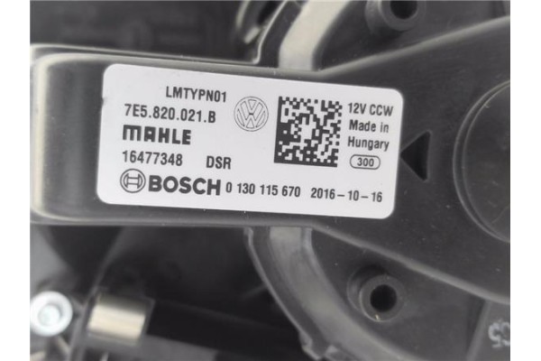 Recambio de motor calefaccion para volkswagen t6 transporter furgón/combi (sg) 2.0 kombi 4motion referencia OEM IAM 7E5820021B 3