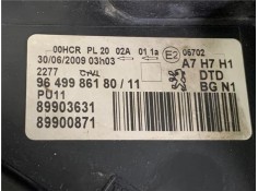 Recambio de faro delantero dcho para peugeot 207 1.6 hdi referencia OEM IAM 9649986180 89903631 