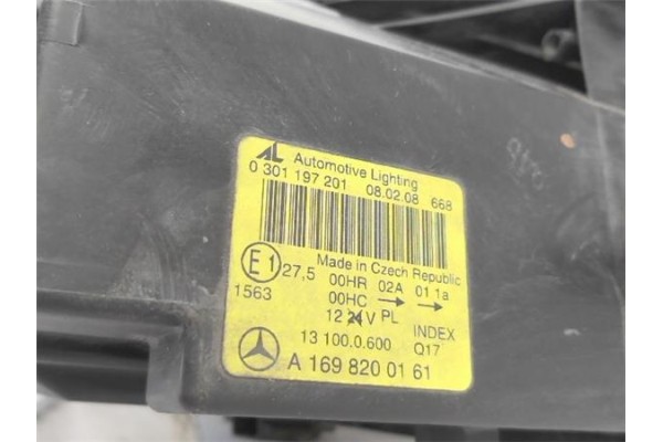 Recambio de faro delantero izquierdo para mercedes-benz clase a (bm 169) 2.0 a 180 cdi (169.007) referencia OEM IAM A1698205761 