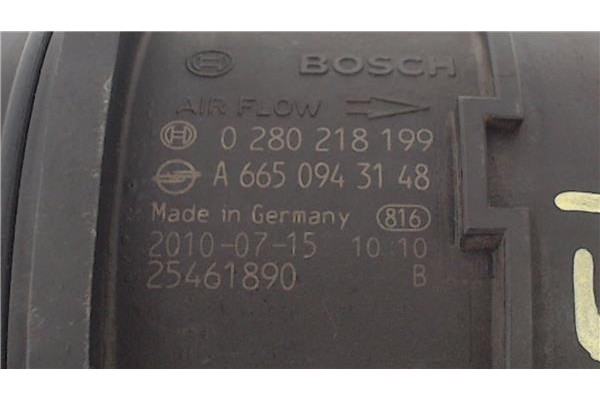 Recambio de caudalimetro para ssangyong kyron 2.0 200 xdi referencia OEM IAM A6650943148 0280218199 