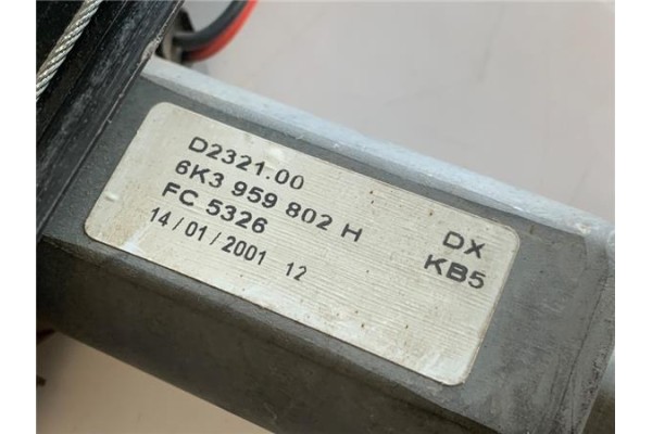 Recambio de mecanismo elevalunas delantero derecho para seat ibiza (6k1) 1.4 16v referencia OEM IAM 6K3959802H D232100 