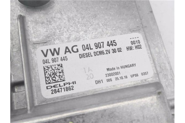Recambio de centralita para volkswagen t6 transporter furgón/combi (sg) 2.0 kombi 4motion referencia OEM IAM 04L907445 28471862 
