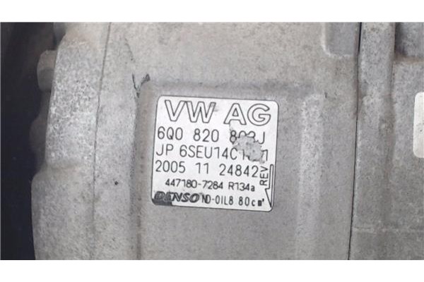 Recambio de compresor aire acond. para skoda fabia (6y2/6y3) 1.4 tdi referencia OEM IAM 6Q0820803J 4471807284 