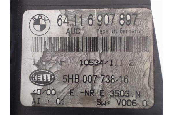 Recambio de mandos climatizador para bmw serie 3 compacto (e46) referencia OEM IAM (64116907897) (5HB007738-16)  
