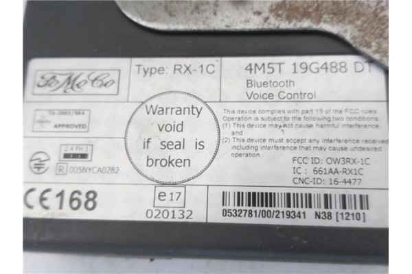 Recambio de modulo electronico para ford focus ii (da_) 1.8 tdci referencia OEM IAM 4M5719G488DT B1A286333 