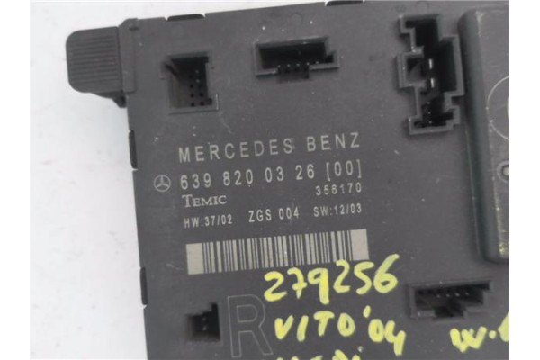 Recambio de centralita para mercedes-benz vito / mixto furgón (w639) 111 cdi referencia OEM IAM 6398200326 356170 