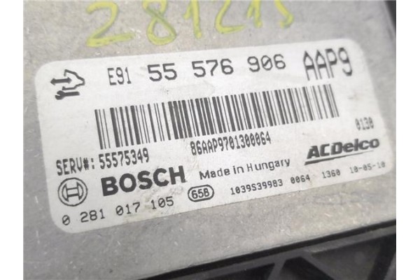 Recambio de centralita para opel insignia berlina 2.0 cdti referencia OEM IAM 55576906 281017105 