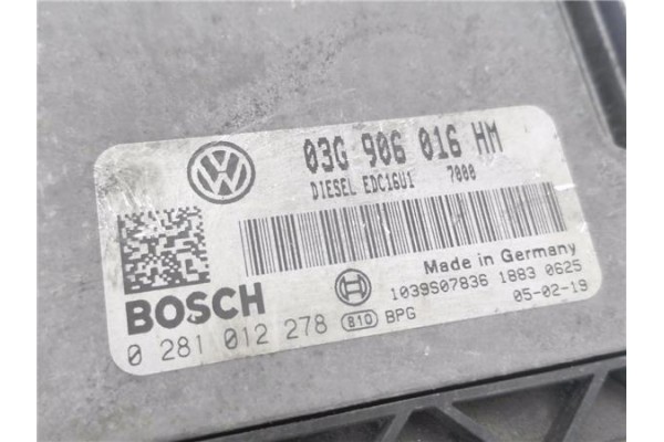Recambio de centralita para seat toledo (5p2) 2.0 tdi 16v referencia OEM IAM 03G906016HM 281012278 