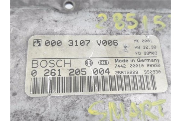 Recambio de centralita para smart micro compact car 600 referencia OEM IAM 0003107V006 261205004 