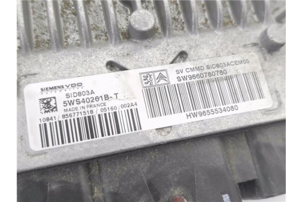 Recambio de centralita para peugeot 407 sw 2.0 hdi 135 referencia OEM IAM 9655534080 5WS40261B 