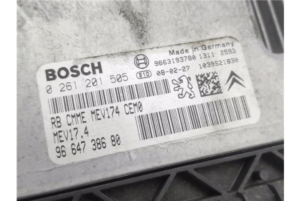 Recambio de centralita para peugeot 207 1.4 confort referencia OEM IAM 9664738680 261201505 