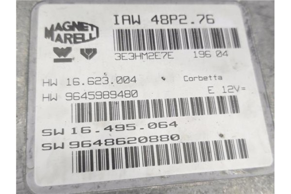 Recambio de centralita para peugeot 206 1.1 i referencia OEM IAM 9645989480 IAW48P276 