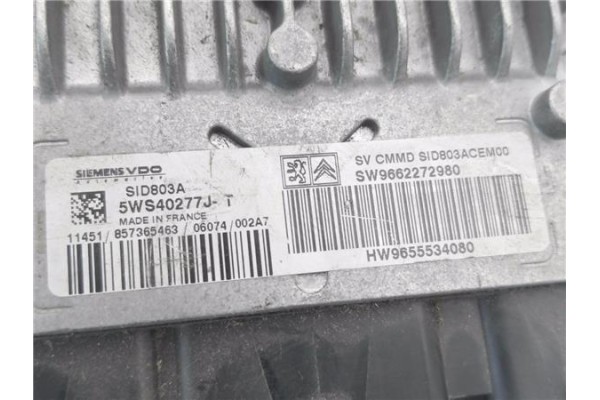 Recambio de centralita para peugeot 307 (3a/c) 2.0 hdi 135 referencia OEM IAM 9662272980 5WS40277JT 