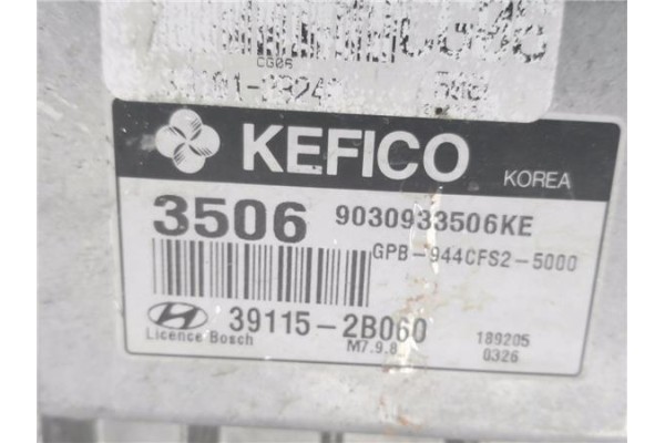 Recambio de centralita para hyundai i20 (pb) 1.4 referencia OEM IAM 391152B060 9030933506KE 