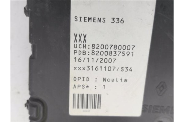 Recambio de caja fusibles/rele para renault megane ii (bm0/1_, cm0/1_) 1.5 dci referencia OEM IAM 8200780007 8200837591 