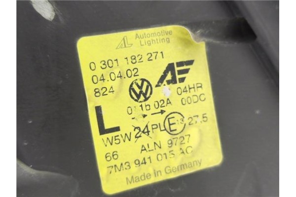 Recambio de faro xenon izquierdo para seat alhambra (7v9) 1.9 reference referencia OEM IAM 7M4941015AC 7M3907391 