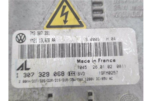 Recambio de faro xenon izquierdo para seat alhambra (7v9) 1.9 reference referencia OEM IAM 7M4941015AC 7M3907391 