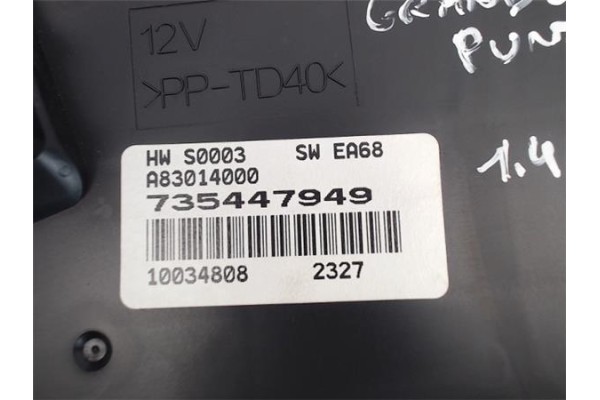 Recambio de mandos climatizador para fiat grande punto (199) referencia OEM IAM 735447949 10034808 