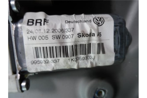 Recambio de mecanismo elevalunas trasero izquierdo para skoda octavia berlina (1z3)(2004) 2.0 tdi 16v referencia OEM IAM 1Z08396