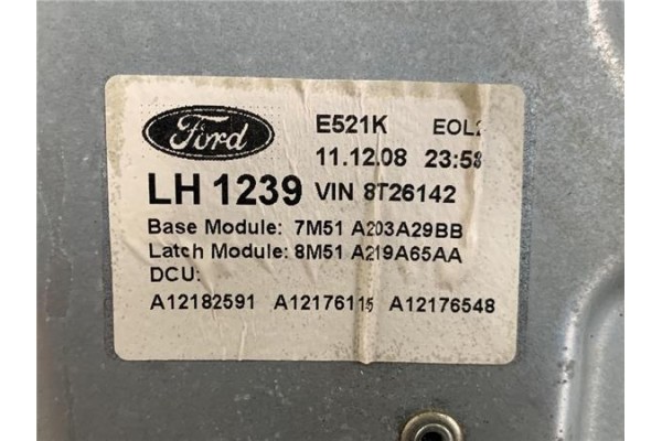 Recambio de elevalunas electrico delantero izquierdo para ford focus ii ranchera familiar (daw_) 1.8 tdci referencia OEM IAM 4M5