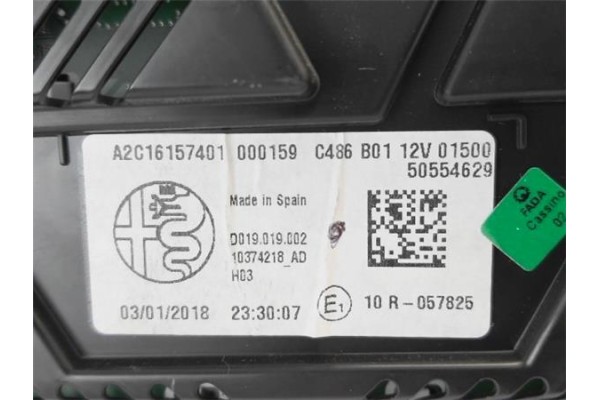 Recambio de cuadro completo para alfa romeo giulia (952) 2.2 super referencia OEM IAM A2C16157401 A2C11363500 