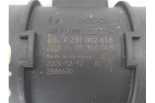 Recambio de caudalimetro para fiat croma (194) 1.9 d multijet referencia OEM IAM 55350048 281002618 