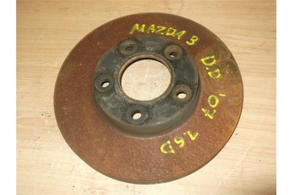 Recambio de disco freno delantero para mazda 3 berlina (bk)(2003) 1.6 di turbo referencia OEM IAM   