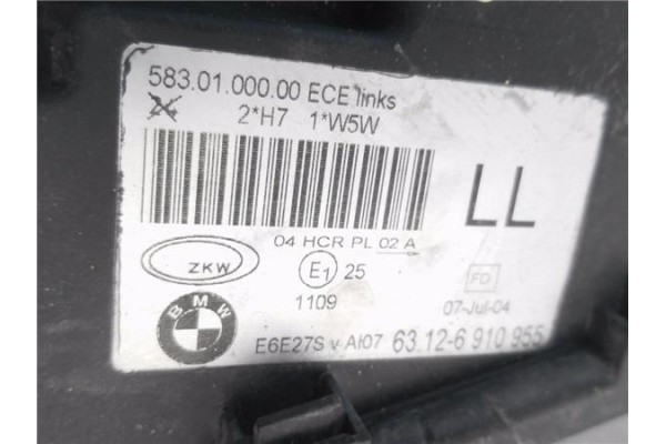 Recambio de faro delantero izquierdo para bmw serie 3 compacto (e46) 2.0 318ti referencia OEM IAM 63126910955  