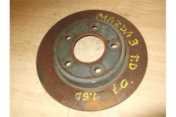 Recambio de disco freno trasero para mazda 3 berlina (bk)(2003) 1.6 di turbo referencia OEM IAM   
