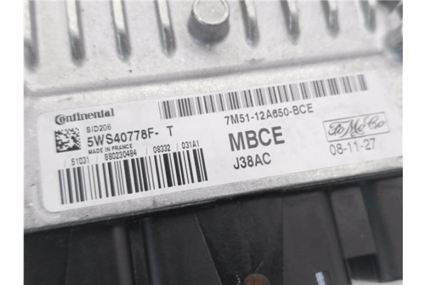 Recambio de centralita para ford focus ii ranchera familiar (daw_) 1.8 tdci referencia OEM IAM 7M5112A650BCE 5WS40778FT 